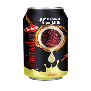 330ml Alu Can Brown rice milk from Trobico Brand Fast Delivery OEM/ ODM Good For Cardiovascular Milk