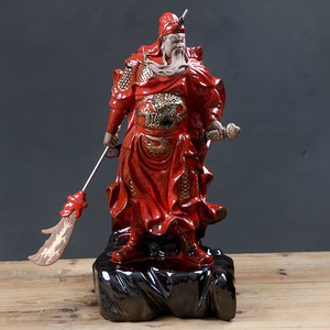 Dropship Ufficio di Lusso Decorazione di Ceramica Regalo di Affari Guan Yu <span class=keywords><strong>Statue</strong></span> di Buddha Figura - Product Image 3