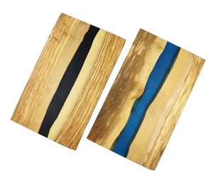 Nouvelle marque de haute qualité à l'exportation bois d'acacia et résine fromage planche à découper planche à découper résine époxy style en gros - Product Image 2