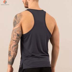 Débardeur pour homme en tricot respirant, couleur unie, col rond, sans manches, vêtement décontracté - Product Image 2