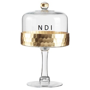 Engagement Party Celebration Fruit <b>Cake</b> Server <b>Stand</b> For Wedding and Birthday Parties Celebration <b>Cake</b> <b>With</b> <b>Glass</b> <b>Dome</b> Cover - Product Image 1