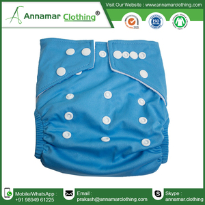 AIO protection anti-fuite simple lavable couche en tissu pour bébé insert en microfibre couvre-couches en tissu réutilisables - Product Image 3