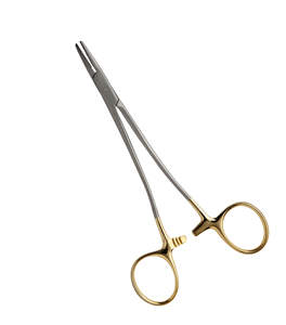 Soporte de aguja quirúrgica, carburo de tungsteno, T.C. Sarot-Soporte de aguja de acero inoxidable, 15cm, liso y dentado, 17cm, aprobado por CE - Product Image 1