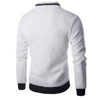 Gilet à fermeture éclair pour hommes, veste décontractée, nouvelle tendance, blanc, vêtements d'automne 2025
