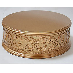Modern design <b>cake</b> serving stand copper plated round top <b>cake</b> <b>server</b> at low price for wedding and home decor - Product Image 4