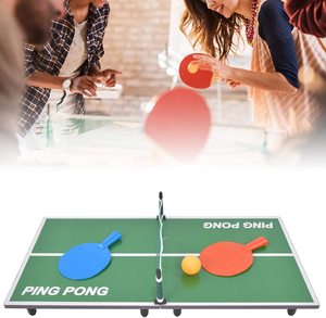 Mini mesa de tenis de mesa plegable para interiores, escritorio de ping pong portátil para juego de entretenimiento para padres e hijos, juguete - Product Image 2