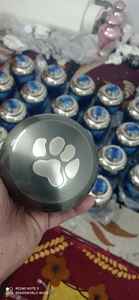 RAKU HEART WITHPET PAWS CREMATION <b>URN</b> American Style Metal <b>Pet</b> <b>Urn</b> From BRASSWORLD INDIA - Product Image 3
