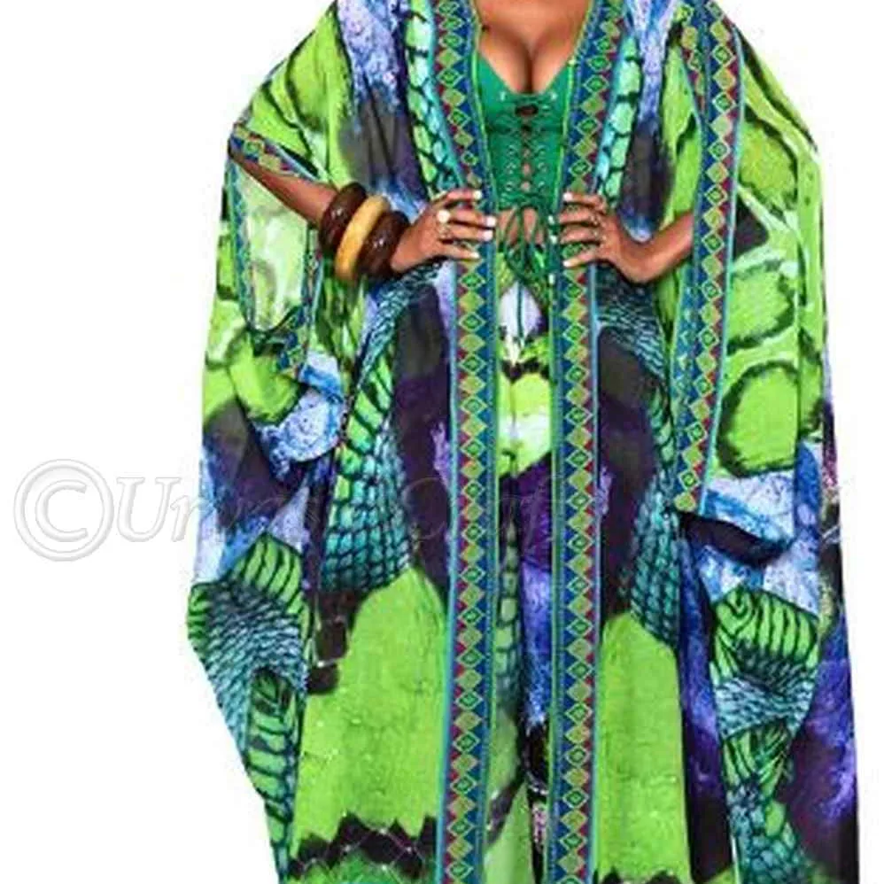 Африканский Национальный стиль HD цифровая печать на осень комплекты из 2 предметов, модный Повседневный пуловер с длинными рукавами свободного покроя, кимоно для женщин в комплекте со штанами