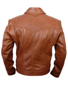 Chaqueta de Cuero Genuino Wolverine para Hombre, Impermeable, Resistente al Viento, Estilo Vintage, 100% Piel de Oveja/Cordero, Tallas XS a XXXXL - Product Image 2