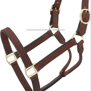 Cabestro de caballo y brida de cuero genuino de nailon de alta calidad ecuestre Y & Z Precio de venta completo disponible Proveedores Premium - Product Image 1