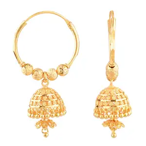 Indian Wholesale Hoop Earrings Jewelry Beads Jhumka Dangle Earrings Jewellery Manufacturer