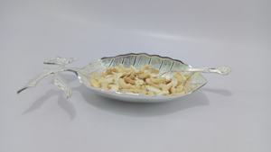Tazón de servicio Chapado en plata con forma de Mango, artículo de decoración para el hogar y la Mesa, artículo de regalo, respetuoso con el medio ambiente, plato de plata - Product Image 4