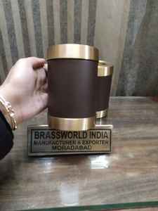 BRASSWORLD INDE BRASS BROWN BOUGIE LUMIÈRE URNE DE CRÉMATION FOURNITURES FUNÉRAIRES - Product Image 2