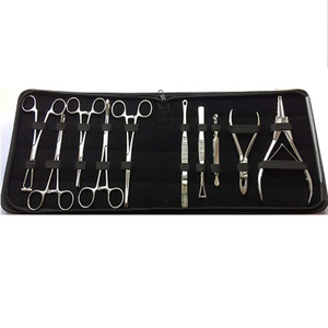 Pinces en acier inoxydable Pennington avec étui en cuir PU, kit d'instruments de piercing corporel - Product Image 2
