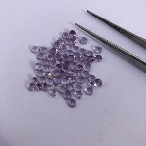 Pierres précieuses en améthyste violette naturelle facettées rondes de 4 mm, 6 mm, 8 mm, pierres calibrées en vrac pour la fabrication de bijoux, directement du fabricant - Product Image 3