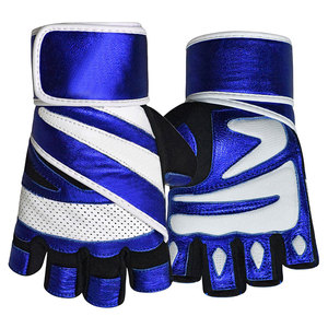 Gants de musculation unisexes en cuir sur mesure avec enveloppement de poignet, service OEM, vente en gros, haute qualité, logo personnalisé - Product Image 2