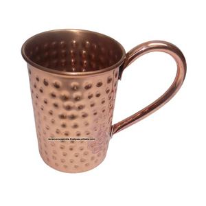 แก้วมักวอดก้ายาวทำจากทองแดงบริสุทธิ์,พร้อมด้ามจับสำหรับใช้ในบ้านโรงแรมบาร์ร้านอาหารปาร์ตี้ - Product Image 1