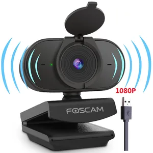 Foscam W25 كاميرا ويب كاميرا 1920x1080 كاميرا ويب مع ميكروفون ومكبر الصوت
