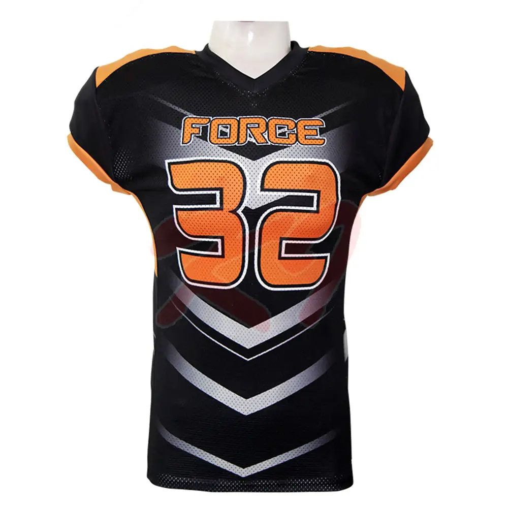 100% Polyester Custom Sublimated American Football Jersey For Youth