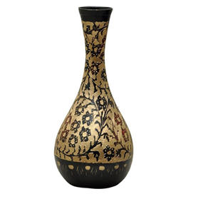 Metal Colourful Printed Flower Pot for Decorative Brass Flower Vases Made Indian Home Decorative Metal Flower Pot for Home <b>Decor</b> - Product Image 4