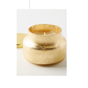 Pot de cire en cuivre doré pour le stockage domestique Parfait pour Noël et Pâques Décoration de la maison Récipient de cire d'éclairage élégant - Product Image 6