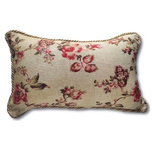 2021 Luxury Romantic Red Floral Printed Pillow Cushion <b>Cover</b> Unique Style <b>Throw</b> Cushion for Hotels New Year's Nice Cushion - Product Image 2