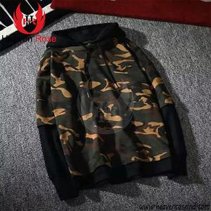 Oem Service 100% Sweat à capuche camouflage en molleton de coton tricoté avec tissu coupe-vent Sweat à capuche de style camouflage de haute qualité - Product Image 2