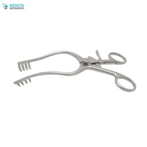 Mollison Self Retaining Retractor - Adult - 17cm Length - 4 x 4 Sharp Prongs 15mm Depth - Product Image 3