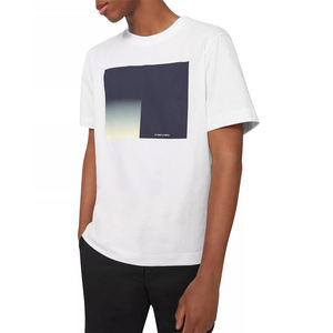 T-shirt blanc décontracté et confortable pour garçons/hommes, impression numérique sur mesure, design personnalisé OEM selon les exigences et la demande du client. - Product Image 2
