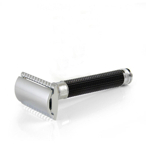 มีดโกนพร้อมใบมีดสำหรับผู้ชาย,ที่โกนหนวดปลอดภัยด้ามไม้ไผ่/ไม้มะกอกขอบสองด้านฉลากส่วนตัวปลอดภัย - Product Image 3