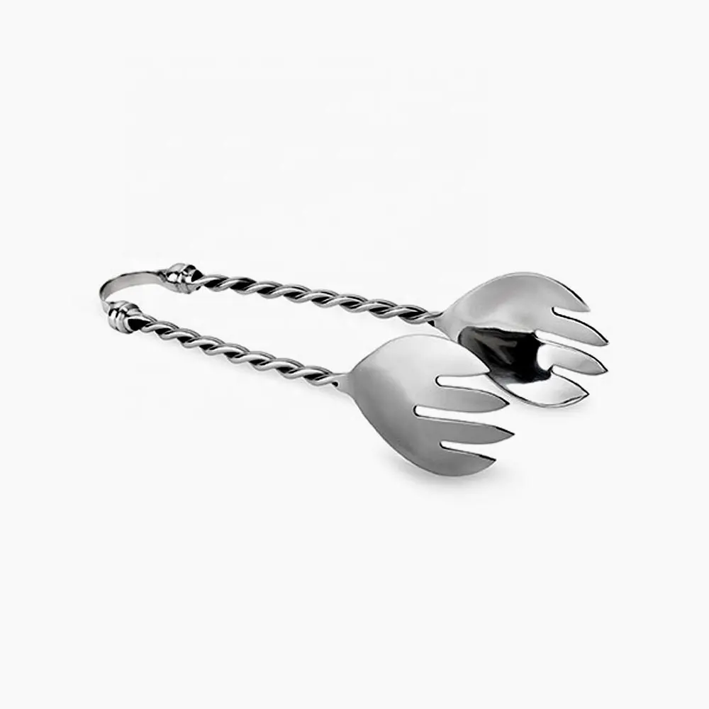 Twisted Handle Serving Tong stainless steel scissor Lifting mini serving food tongs serving food service tongs