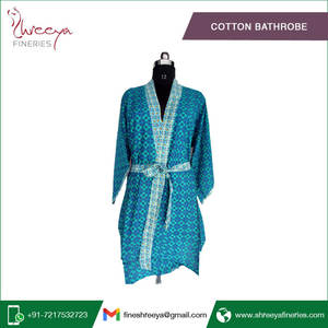 Peignoir en tissu de coton pur, vente en gros, - Product Image 6