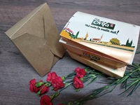 Boîtes à salade en carton ivoire de qualité alimentaire en matériaux recyclés RecMe, forme cube, fermeture magnétique, logo personnalisé, finition mate, emballage