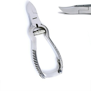 Cortador de uñas profesional de acero inoxidable, herramienta para manicura con logotipo personalizado, barril dorado - Product Image 2