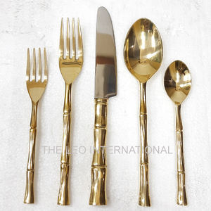 Juego de servidor de ensalada de latón Juego de servidor de ensalada de acero inoxidable Juego de cubiertos Juego de servidor de ensalada Vajilla Juego de servidor de ensalada - Product Image 4