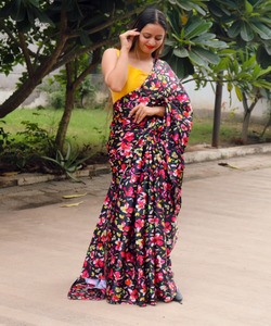 Banarasi Seda Jacquard Saree con Blusa Mujeres Desgaste Señoras Fiesta Festival Desgaste Diario Algodón Suave Seda Sari Venta al por mayor Precio Bajo ApparelGarment - Product Image 6