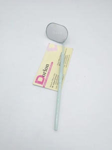 Pinzas de Color Verde Pastel Personalizadas, Pinzas Curvas en Forma de J para Extensión de Pestañas, Espejos de Inspección de Pestañas de Marca Privada - Product Image 4