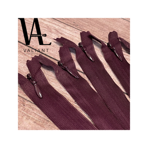 #3 Garment accessories Close-end tear drop slider mesh tape nylon Invisible zipper - Product Image 1