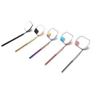 Miroir de maquillage portable personnalisable avec poignée personnalisée Outils d'extension de cils de marque privée en gros d'usine - Product Image 3