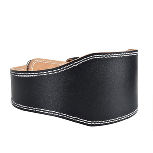 Cinturón de Levantamiento de Pesas Profesional con Logotipo Personalizado, Cinturón de Entrenamiento de Cuero Negro para Hombre, Gran Venta - Product Image 1