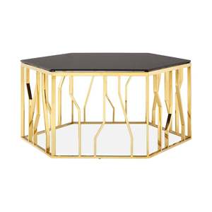 Mesa de centro de Metal de oro rosa, producto de alta calidad, diseño de moda a la moda para sala de estar y oficina, venta al por mayor - Product Image 4