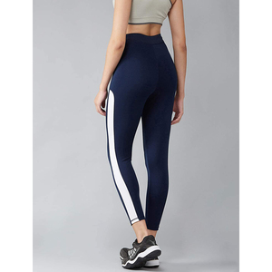 Rainbow Striped <b>Polyester</b> <b>Leggings</b> 2021 Casual Black Sporting Elastic Force Breathable <b>Polyester</b> <b>Leggings</b> For Women - Product Image 2