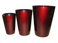 Pots de fleurs modernes en fibre de verre blanc mat résistants aux UV, peints, pour la maison, le jardin, les hôtels et les restaurants, utilisables toute l'année