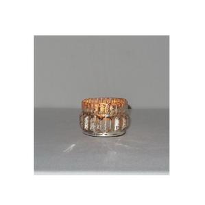 Vantage Mercury soporte votivo de vidrio Decoración para el hogar Vasos mate de velas votivas Contenedor de velas en relieve tarros de velas votivas de vidrio - Product Image 3