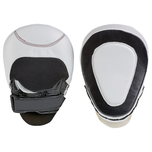 Haute qualité entraînement professionnel similicuir cible mitaines de boxe dernière conception coussinets de mise au point incurvés usine directe - Product Image 1