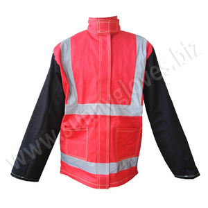 Fire Retardant Back Split Cow Leather Front Welding Jackets - Product Image 6