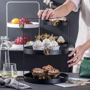 Assiettes de mariage décoratives, pour restaurant et hôtel, support à gâteaux à 2 niveaux, offre spéciale, 2020 - Product Image 6