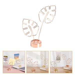 Pince d'affichage en forme de feuille, pour carte Photo, Note, Clip avec Base, support de mémo, pour les fêtes à domicile et le restaurant - Product Image 3