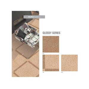 Baldosas de cerámica de color crema y marrón brillante para cocina 40x40cm - Product Image 1