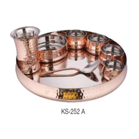 Ensemble de vaisselle en acier inoxydable / Ensemble Thali / Ensemble de vaisselle - Utilisation au micro-ondes, respectueux de l'environnement, certifié CE, best-seller des restaurants